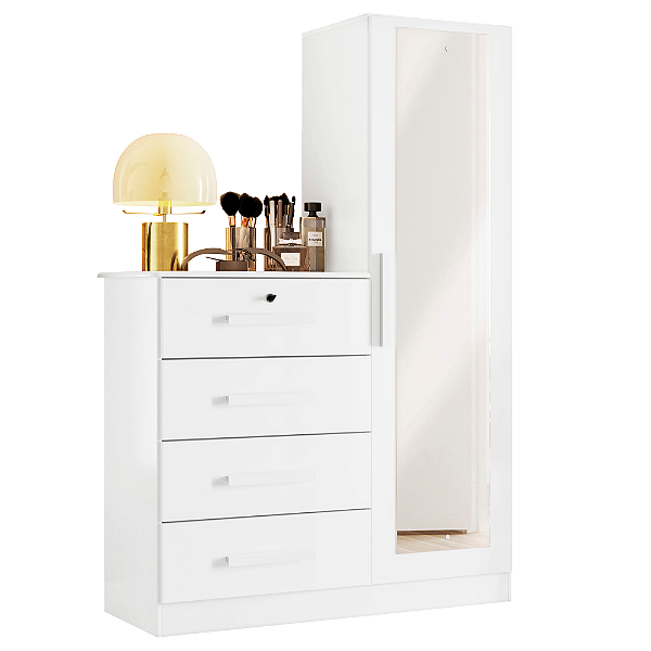 Cômoda 4 Gavetas Belize Plus Branco - Albatroz