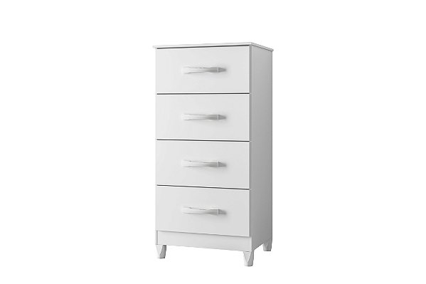 Cômoda 4 Gavetas Mobi Branco Biflex - Albatroz