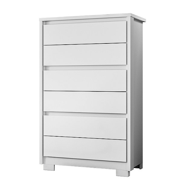 Cômoda 6 Gavetas Unno Branco - Albatroz