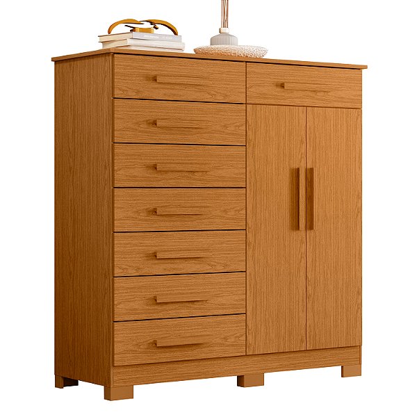 Cômoda 8 Gavetas Verona Cinamomo - Albatroz