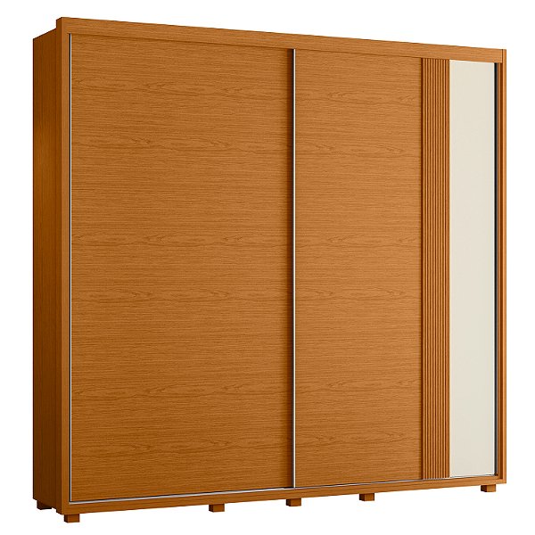 Guarda Roupa 2 Portas Acacia Cinamomo / Off White Flex