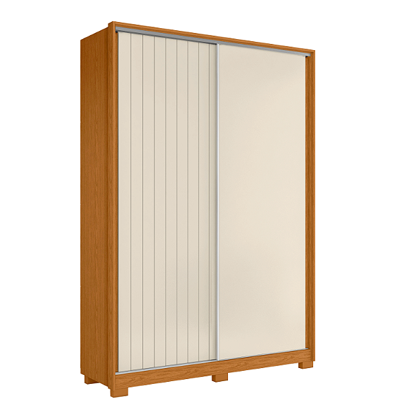 Guarda Roupa 2 Portas Frizatto Cinamomo / Off White Flex