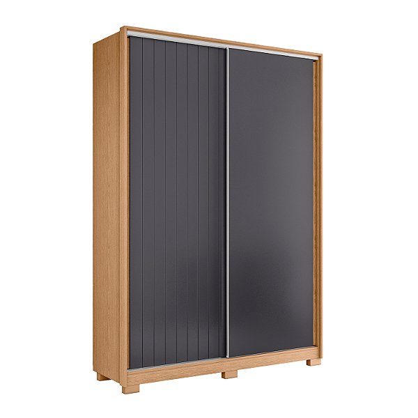 Guarda Roupa 2 Portas Frizatto Freijo / Titanium Flex