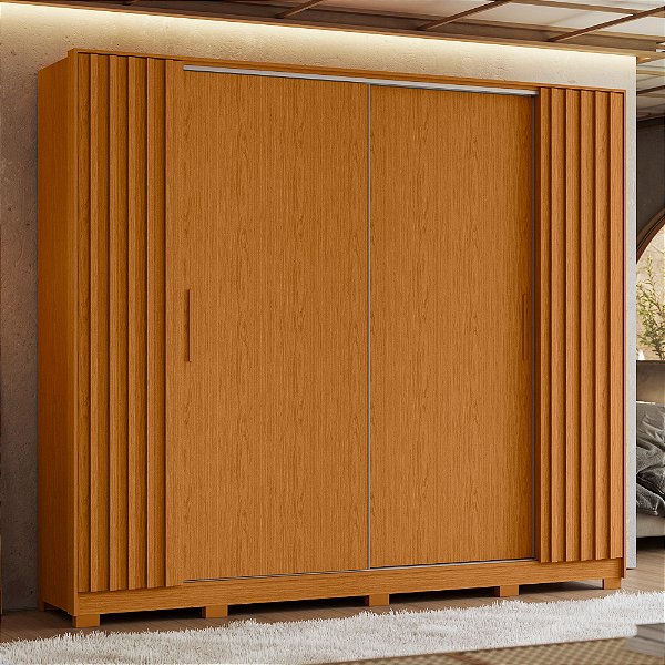 Guarda Roupa 4 Portas Jacaranda Cinamomo / Off White