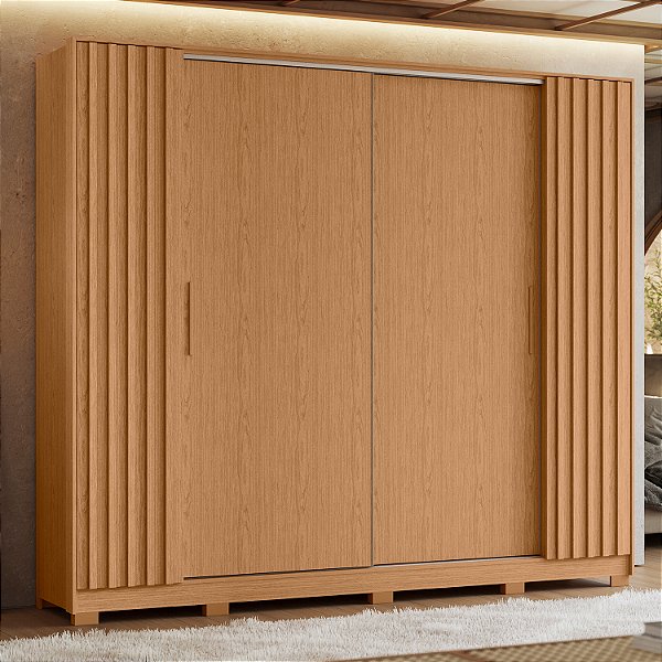 Guarda Roupa 4 Portas Jacaranda Freijo / Off White