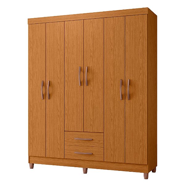 Guarda Roupa 6 Portas Ambar Cinamomo - Albatroz