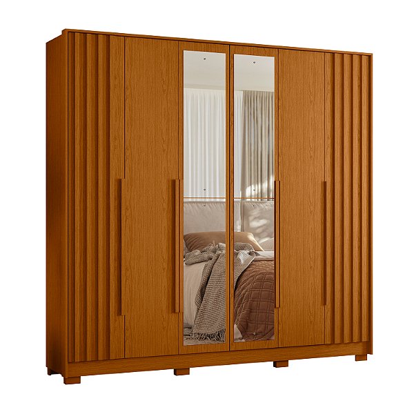Guarda Roupa 6 Portas Deville Cinamomo - Albatroz