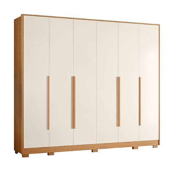Guarda Roupa 6 Portas Fascinio Freijo / Off White