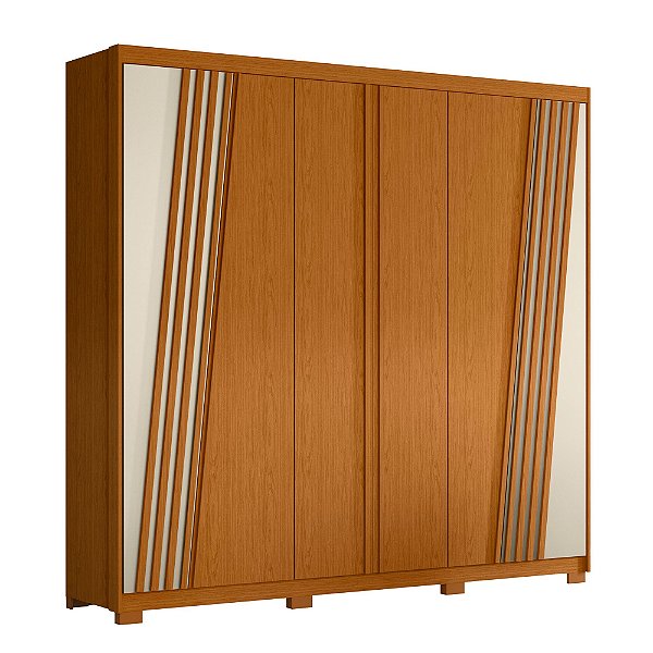 Guarda Roupa 6 Portas Ouro Verde Cinamomo / Off White
