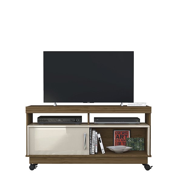 Bancada Rack Artur Naturale / Off White - Madetec