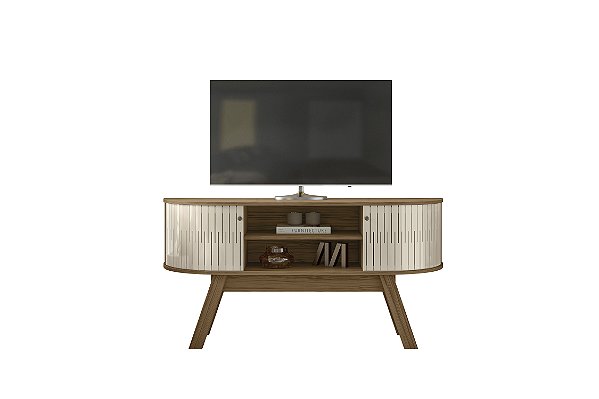 Bancada Rack Atlanta Naturale / Off White - Madetec
