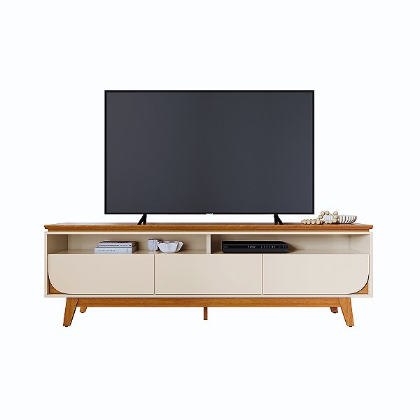 Bancada Rack Selene Cinamomo / Off White - Madetec