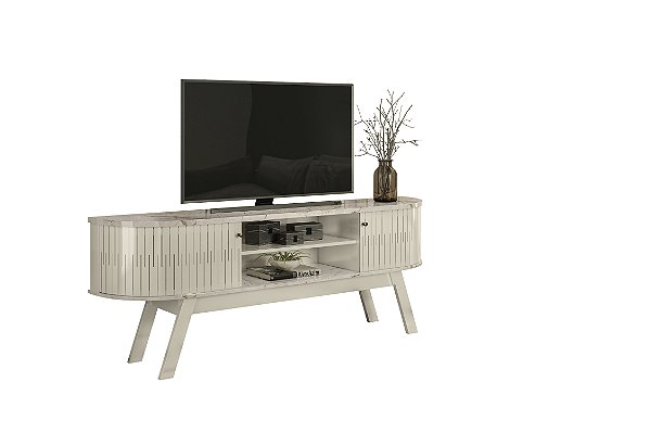 Bancada Rack Valencia Calacata / Off White - Madetec