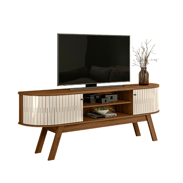 Bancada Rack Valencia Naturale / Off White - Madetec