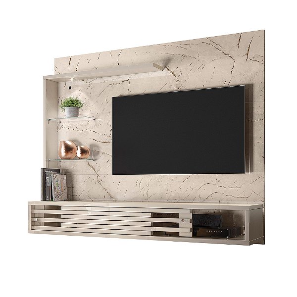 Bancada Suspensa Frizz Select Calacata / Off White - Madetec
