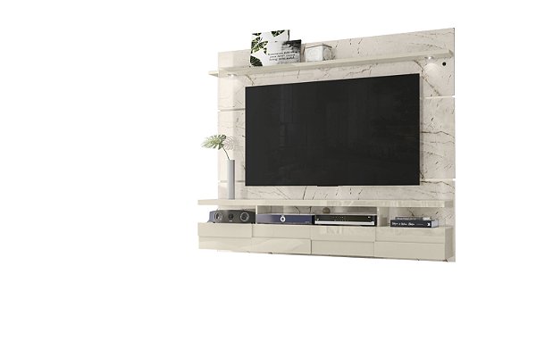 Bancada Suspensa Lana 1.8 Calacata / Off White - Madetec