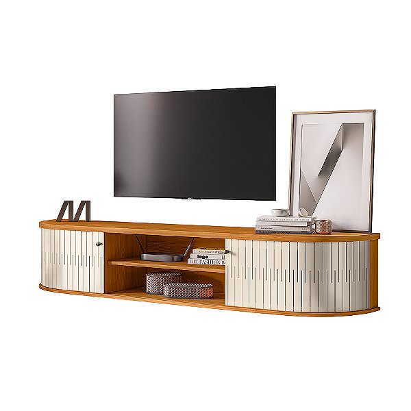 Bancada Suspenso Algarve Cinamomo / Off White - Madetec