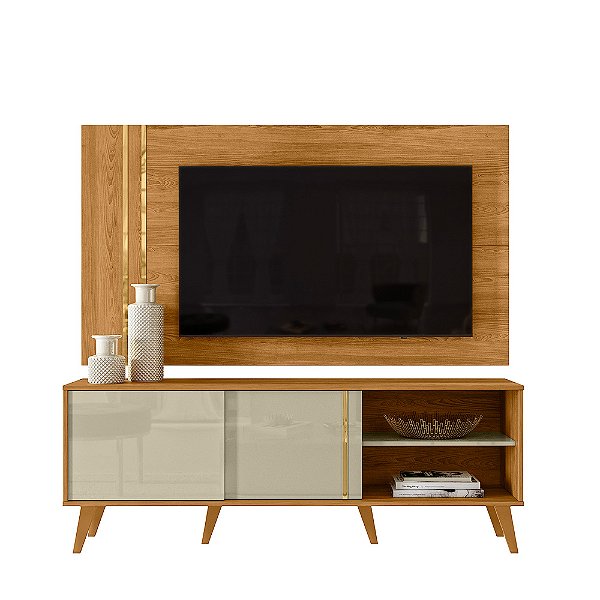 Combo Painel Bancada Cronos Cumaru / Opala - Madetec