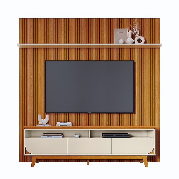 Composição Luna Rack Cinamomo / Off White - Madetec