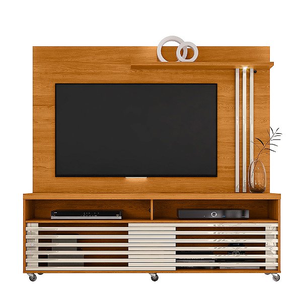 Composição Rack Bancada Frizz Cinamomo / Off White - Madetec