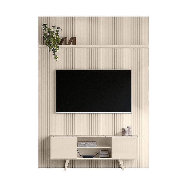Composição Rack New Panorama Calacata / Off White - Madetec