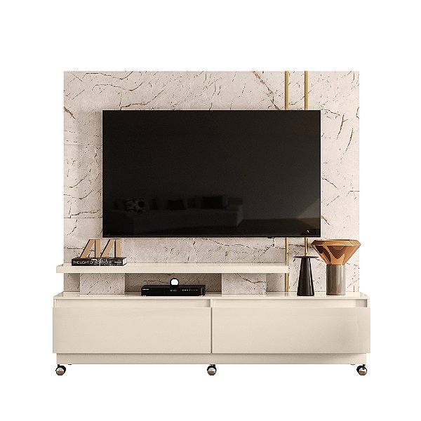 Home Theater New Apolo Calacata / Off White - Madetec