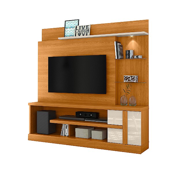 Home Theater Rack Alan Cinamomo / Off White - Madetec