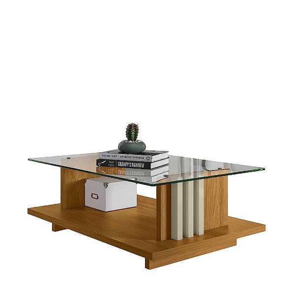 Mesa de Centro Frizz Cumaru / Opala - Madetec