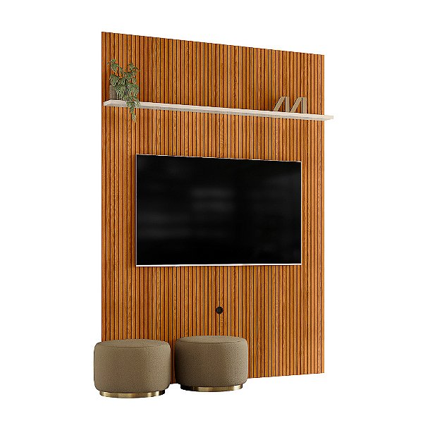 Painel Piso Teto New Interlagos Cinamomo / Off White Madetec