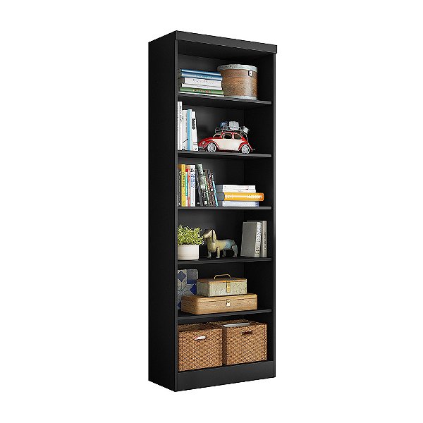 Armario Livreiro 1404 Preto - Qmovi