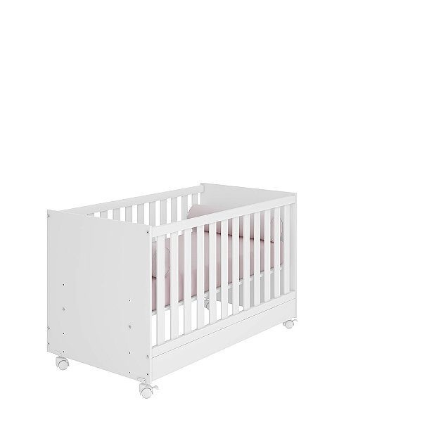 Berço Mini Cama Doce Sonho 1344 Branco - Qmovi