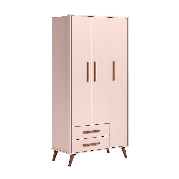 Guarda Roupa Roupeiro Q Encanto Retro 3830 Rosa - Qmovi
