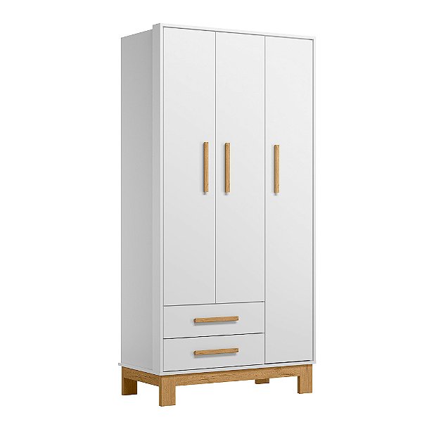 Guarda Roupa Roupeiro Q Encanto Slim 4340 Branco - Qmovi