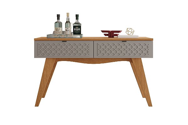 Aparador Buffet Isis Fusion Fendi Metalic / Cinamomo Grappa