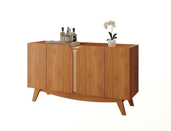Aparador Buffet Sala Cerrado Cinamomo / Off White Grappa