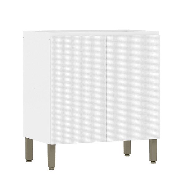 Balcão 800 2 Portas Art 6005 Branco / Artico - Kits Parana