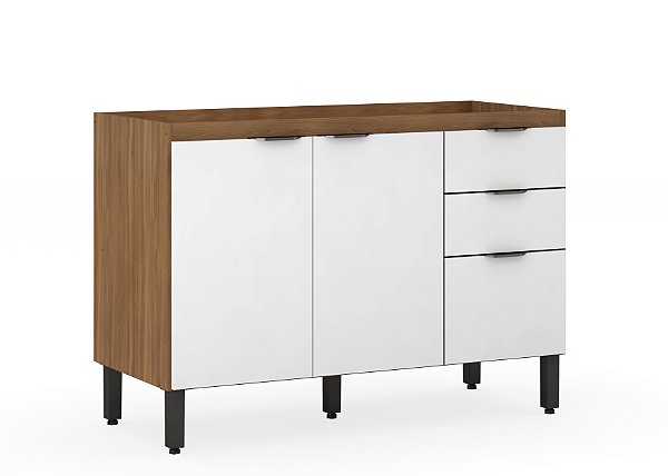 Balcão Cozinha S/ Tampo Firenze 93231 Amendola / Branco