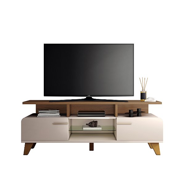 Bancada Rack Essenza 1.6 Off White / Castanho - HB