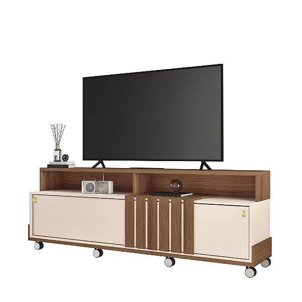 Bancada Rack Graci 1.8 Castanho / Off White - HB