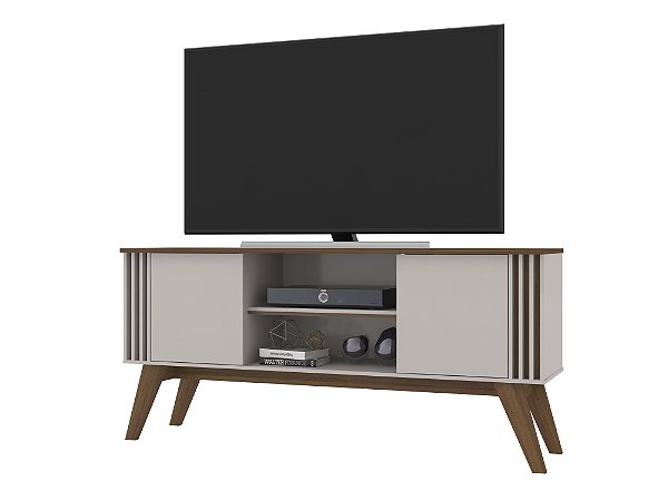 Bancada Rack Para TV Vitta Matte / Off White Grappa