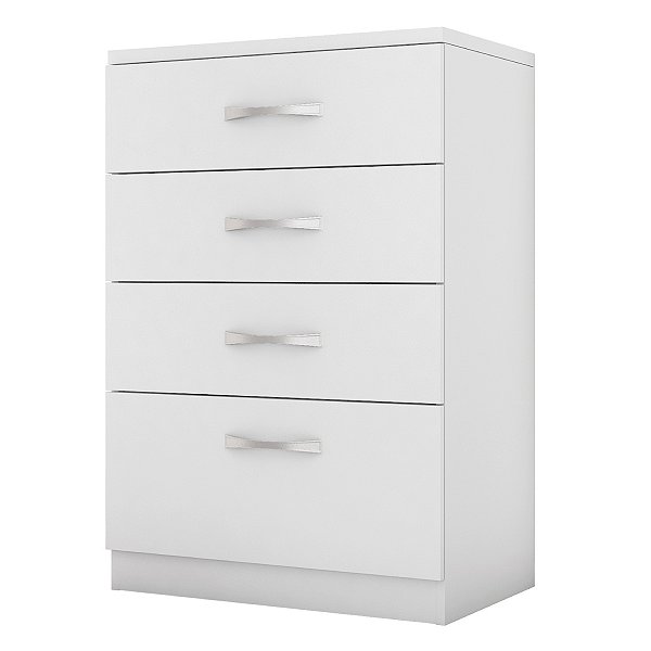 Cômoda 4 Gavetas Organizadora Astral Branco - Demóbile