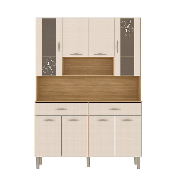 Cozinha Compacta 8 Portas Golden Plus 2518 Freijo / Soft