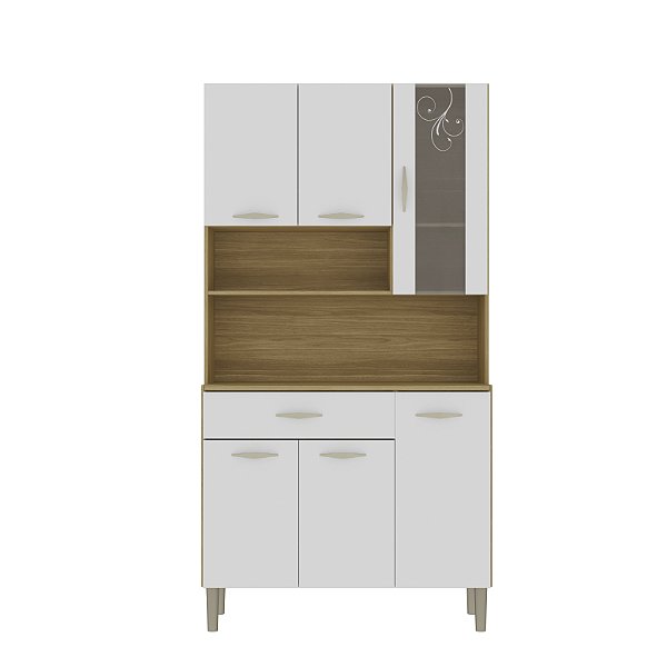 Cozinha Compacta Golden 6 Portas 196 Freijo / Supremo