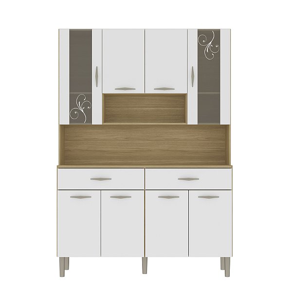 Cozinha Compacta Golden 8 Portas 197 Freijo / Supremo