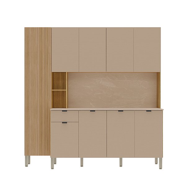 Cozinha Compacta Pulse 3011 Freijo / Vanilla - Kits Parana