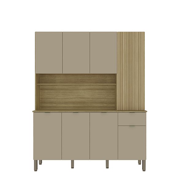 Cozinha Compacta Slow 3012 Freijo / Vanilla - Kits Parana