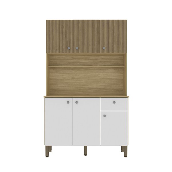 Cozinha Compacta Style 2491 Freijo / Supremo - Kits Parana