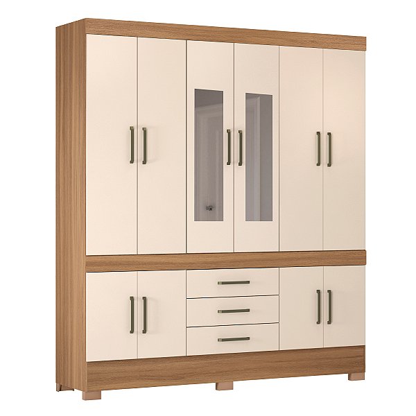 Guarda Roupa 10 Portas New Murano Amendola / Off White
