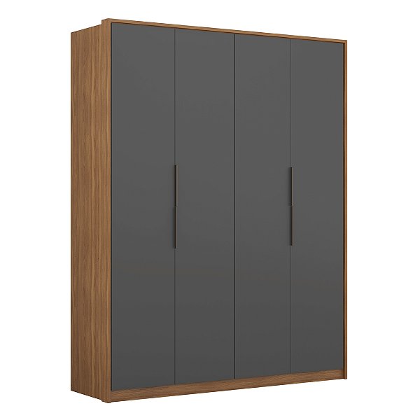 Guarda Roupa 4 Portas Attore Amendola / Grafito Demartêz