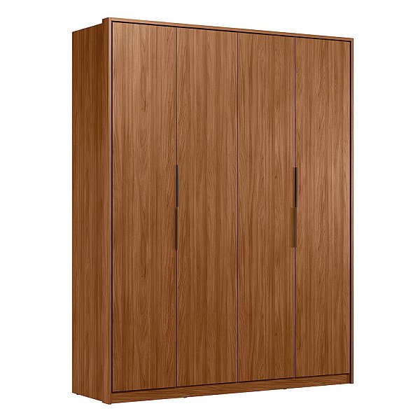 Guarda Roupa 4 Portas Attore Nogueira Touch Demartêz